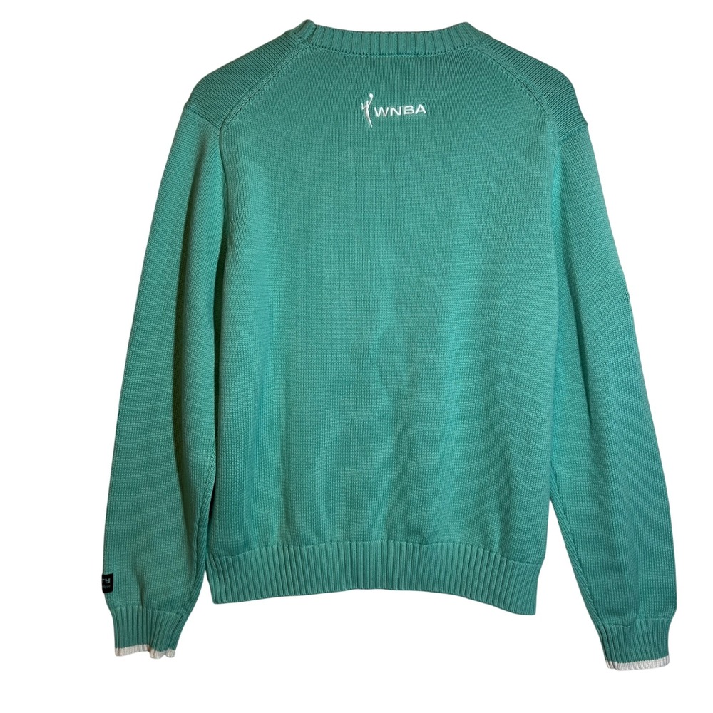 New York or Nowhere X WNBA Liberty Motto Sweater in Seafoam Green, Adult Medium - Picture 5 of 16
